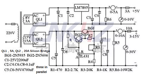 穩(wěn)壓可調(diào)電源電路